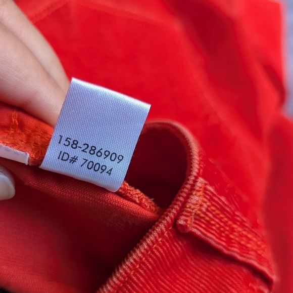 Ann Taylor Loft Size 30/10 Curvy Boot Bright Orange Corduroy Stretch Pants - Picture 5 of 11